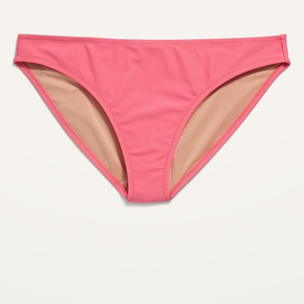 BNWT Old Navy mid rise bikini swim bottom color Daylily Large